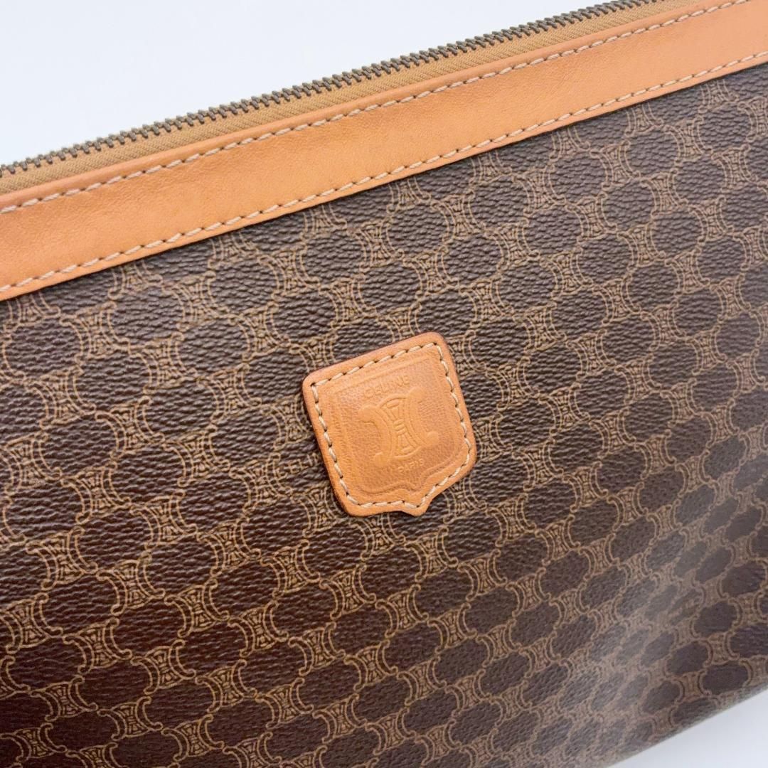 中古品】CELINE マカダム セカンドバッグ トリオンフ クラッチバッグ