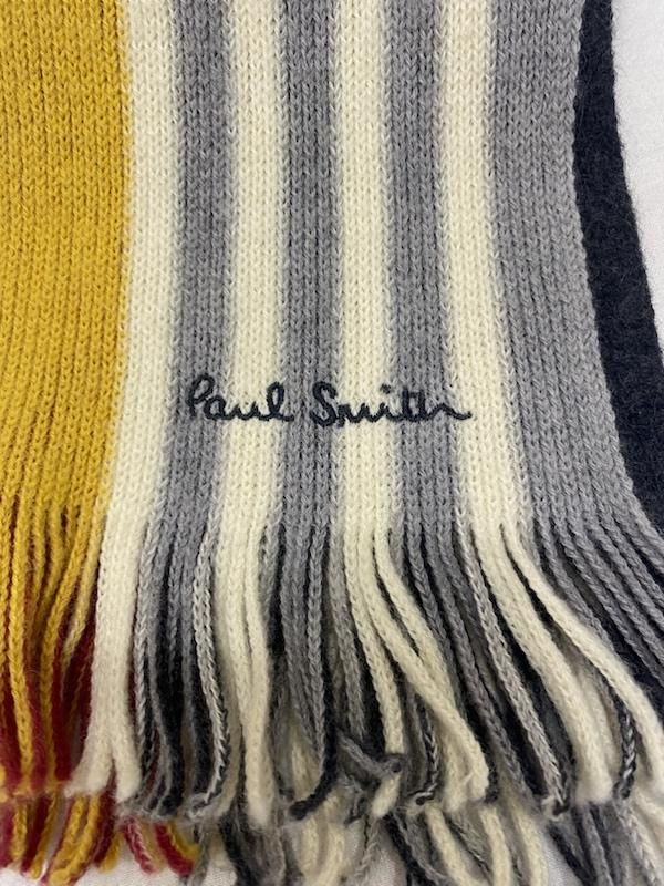 Paul Smith ポールスミス　マルチボーダーカラフル　ロングマフラー Paul Smith ポールスミス マルチボーダーカラフル ロング