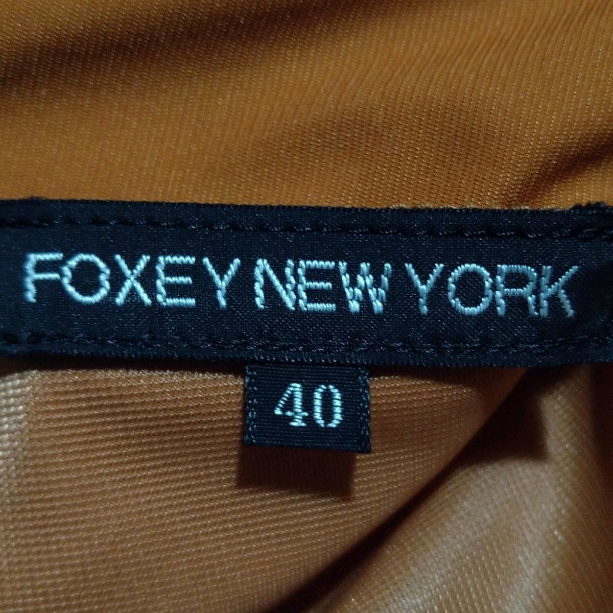 FOXEY NEW YORK】着やすいミニワンピース ブラウン 40 ワンピース