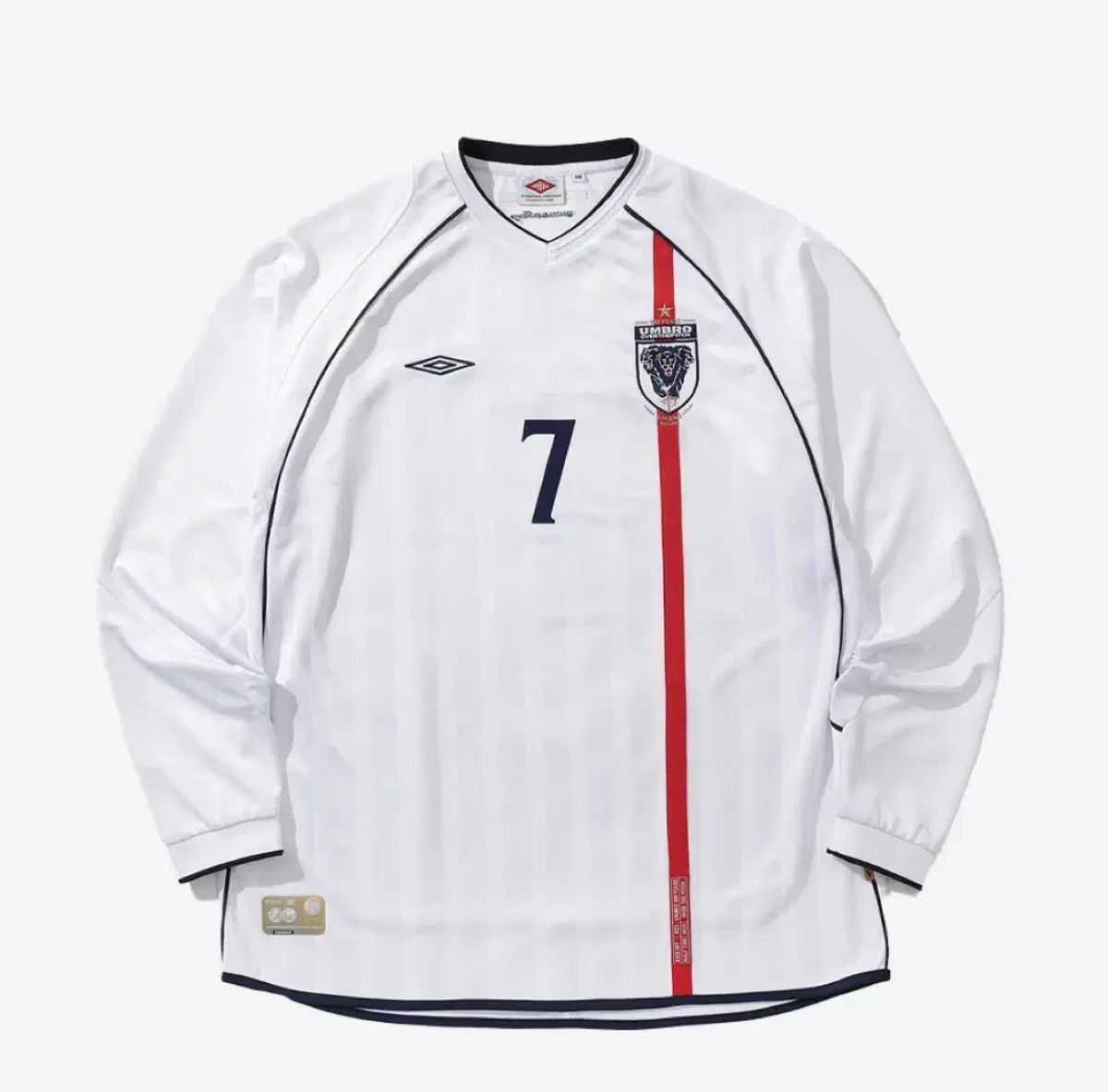 110 アンブロ (UMBRO) X OVER THE PITCH 100 記念日 オマージュ フットボール ジャージ ホワイト