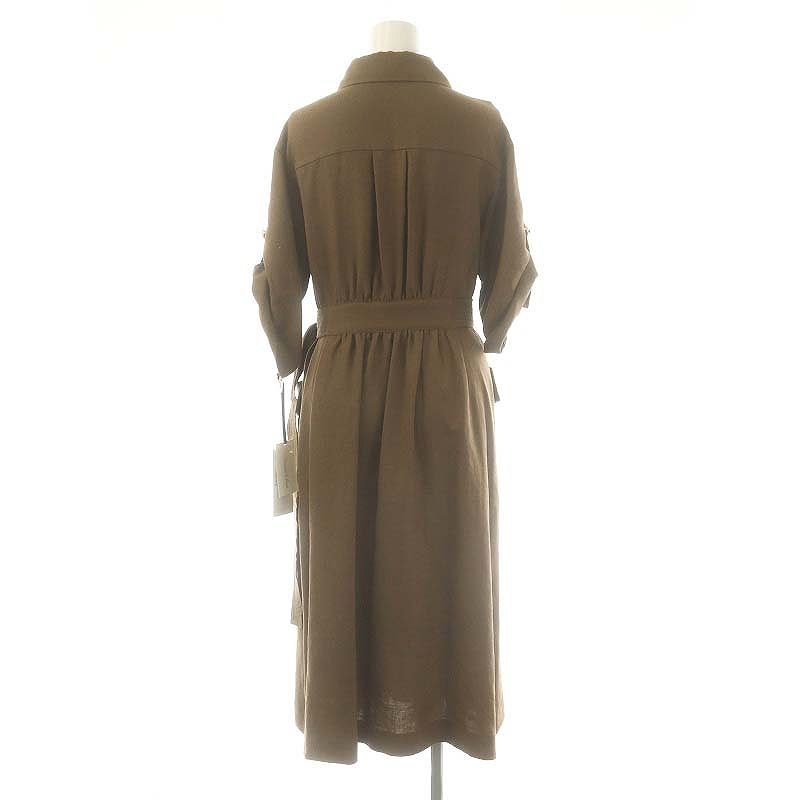 グレースクラス GRACE Class 24SS リネンタッチサファリドレス  