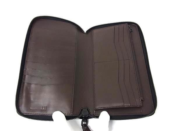 dunhill ダンヒル レザー オーガナイザー ラウンドファスナー 長