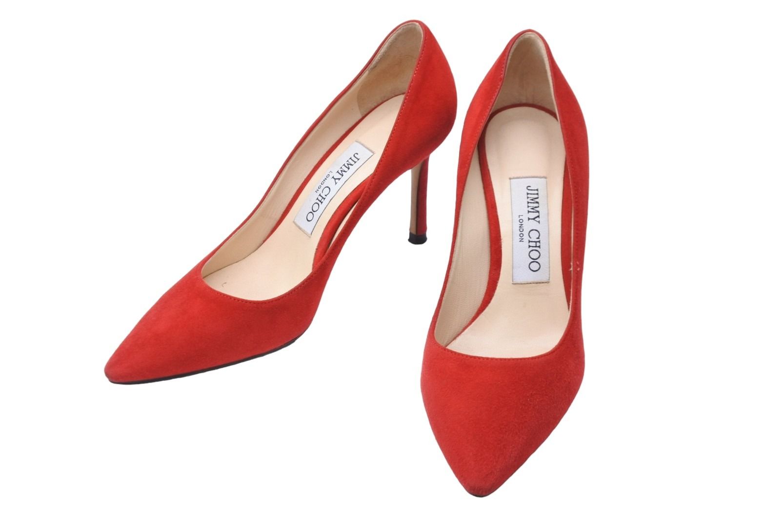 JIMMY CHOO ジミーチュウ パンプス シューズ 靴 スエード レッド