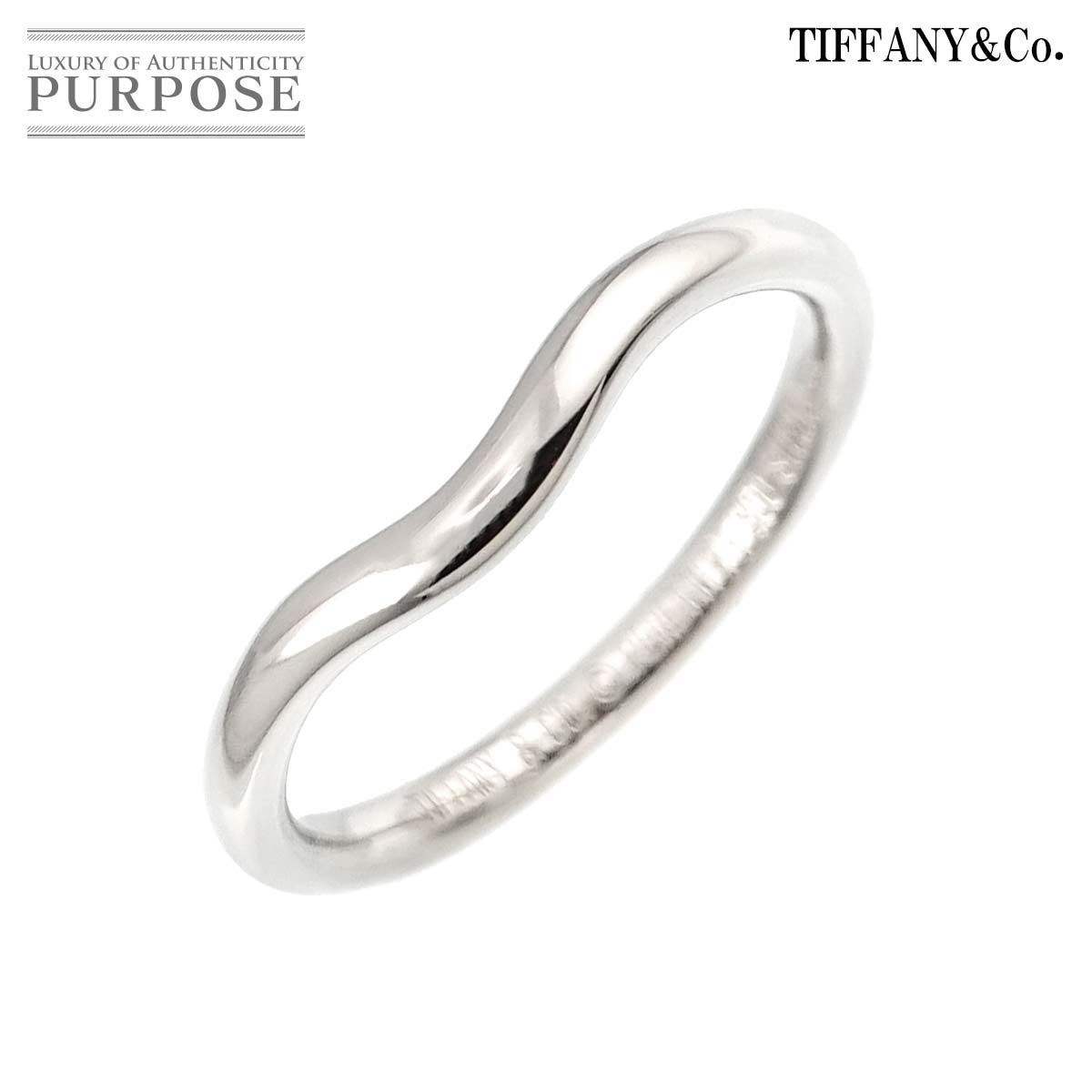 ティファニー TIFFANY&Co. カーブド バンド 9.5号 リング Pt プラチナ  