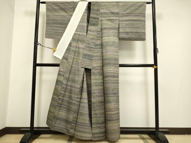 平和屋着物○上質な紬 霞文 正絹 逸品 未使用 DAAU5796ps