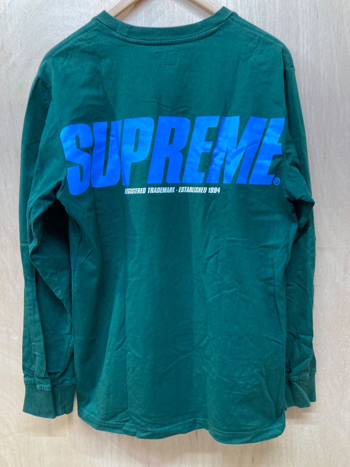 68 Supreme Trademark L/S Top ビッグロゴプリント ロンT - ノッカー