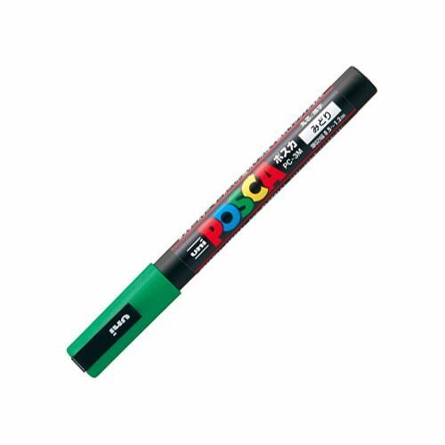 まとめ 三菱鉛筆 水性ペン ポスカ 細字 緑 PC3M-6 ×30セット