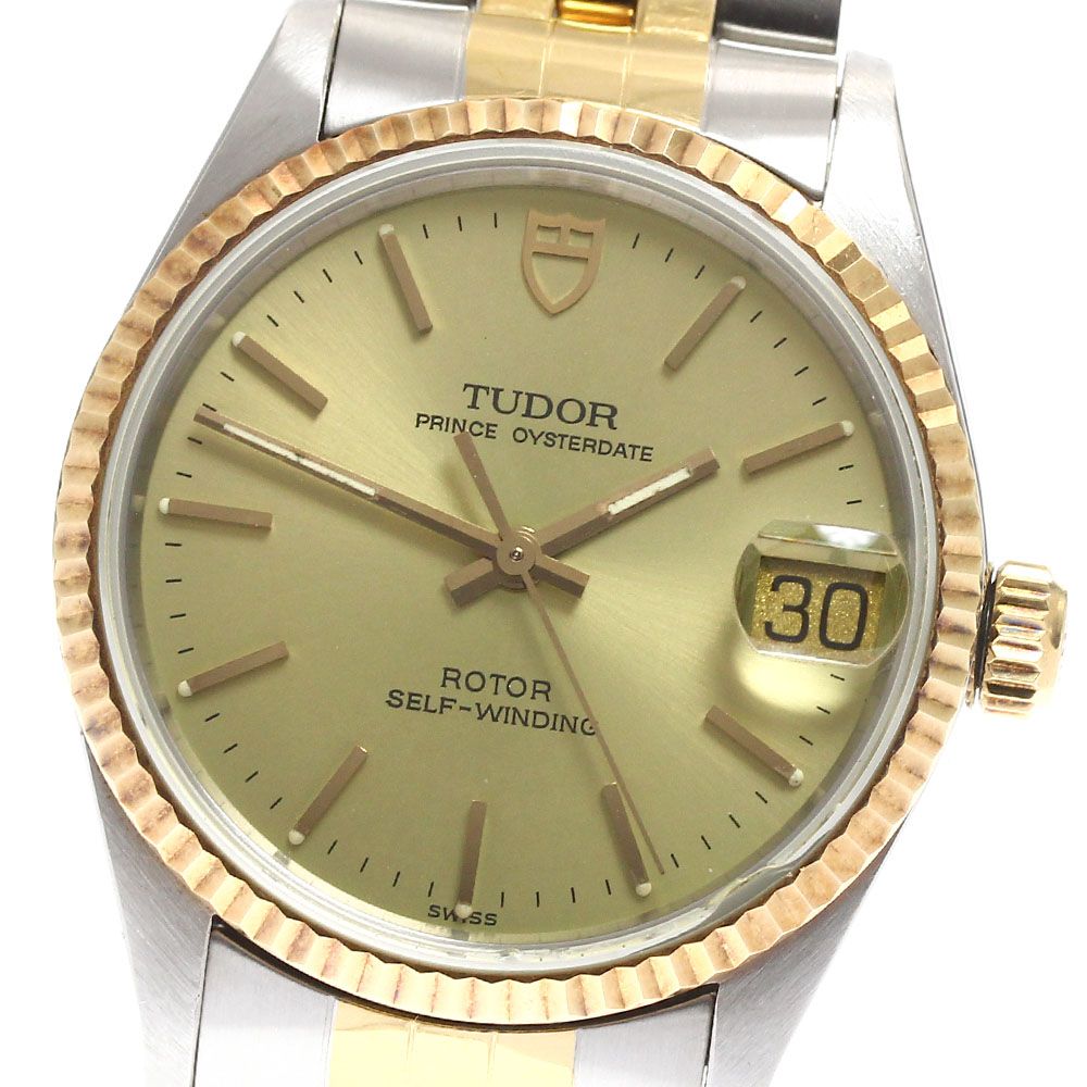 チュードル TUDOR 72033 プリンス オイスターデイト YGベゼル 自動巻き ボーイズ_914366