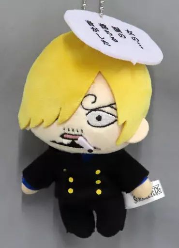  【中古】ぬいぐるみマスコット・ぬいぐるみバッジ サンジ 名台詞チャーム付きぬいぐるみマスコット 「ワンピース」 その他