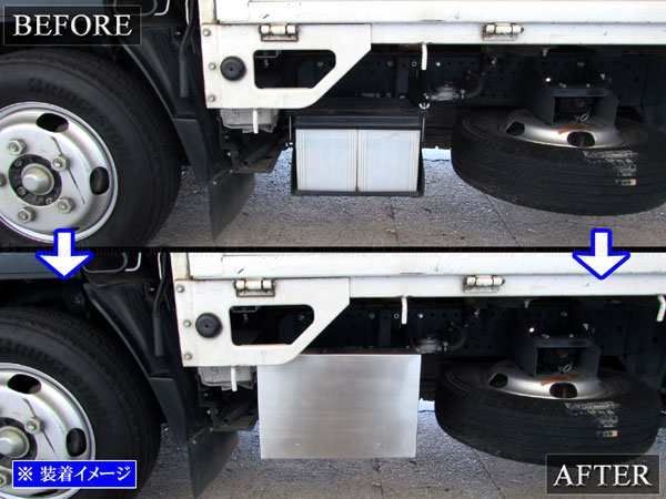 エルフ バッテリーカバー いすゞ ステンレス製 車両部品 いすゞ 07エルフ ステンレスバッテリーカバー - メルカリ