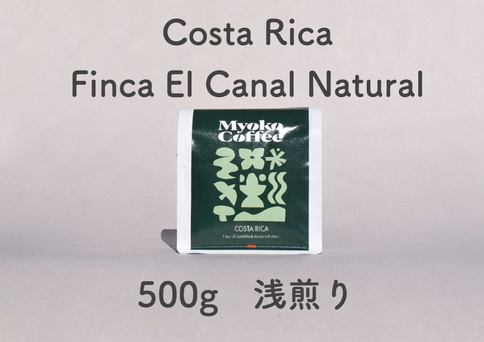 コーヒー豆】Costa Rica・ Finca El Canal Natural ・浅煎り 500g 