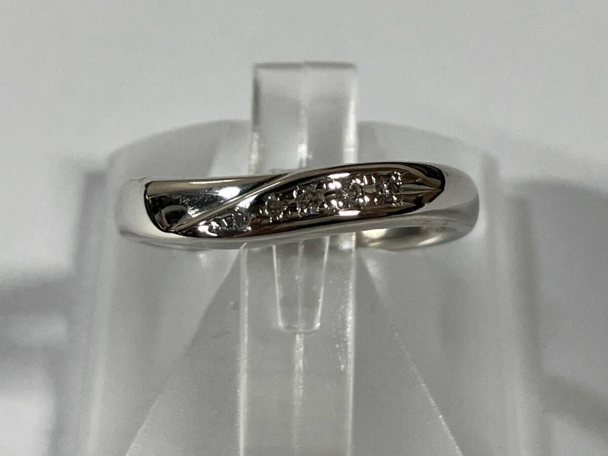 4°C プラチナ　リング　pt1000 8号 Pt1000 プラチナ サイズ約8号 総重量約4.8g 指輪 リング - メルカリ