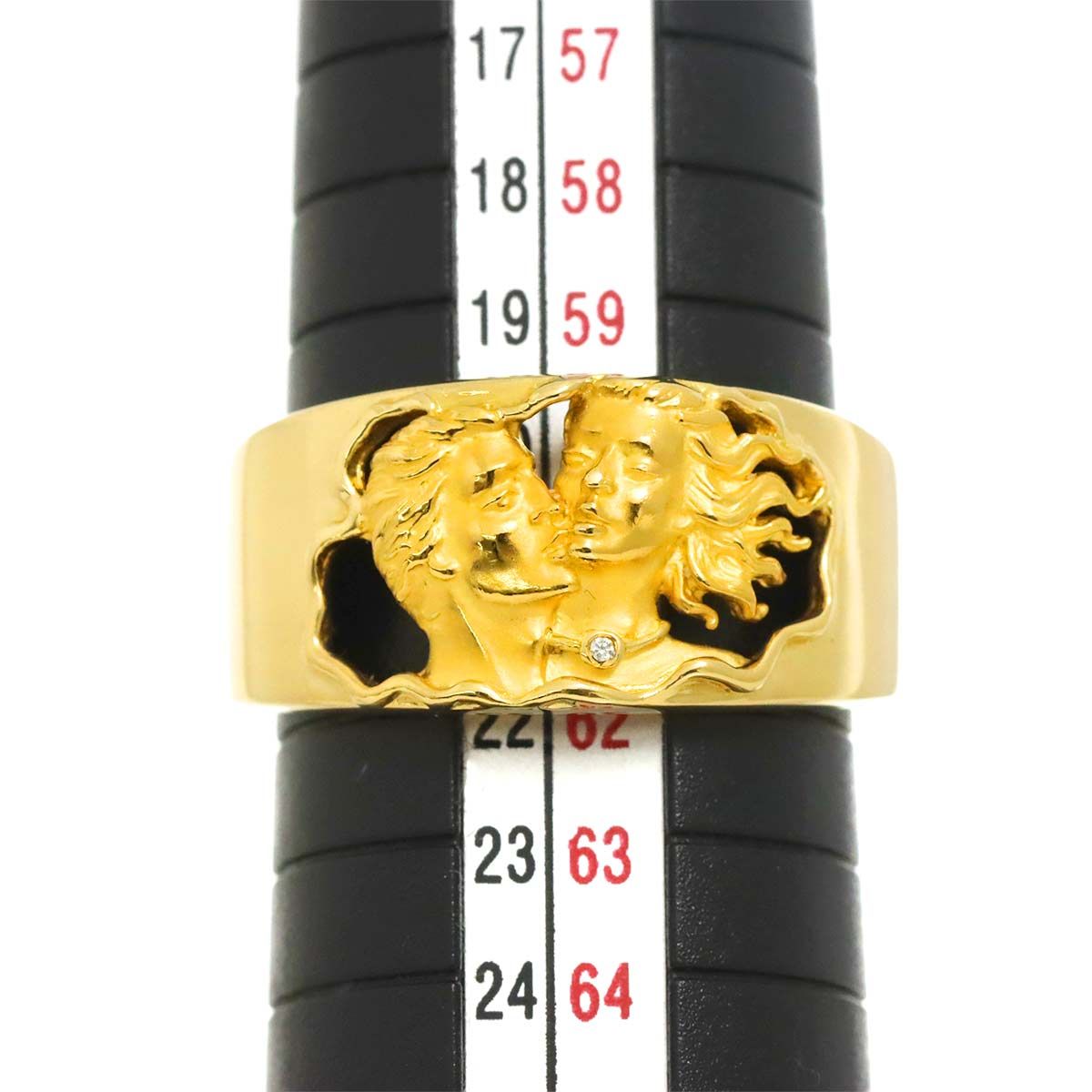 カレライカレラ Carrera y Carrera 20.5号 リング ダイヤ K18 YG 