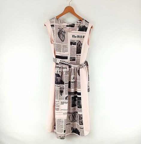 ミルク MILK GOSSIPS ノースリーブ ワンピース ドレス ピンク - メルカリ 