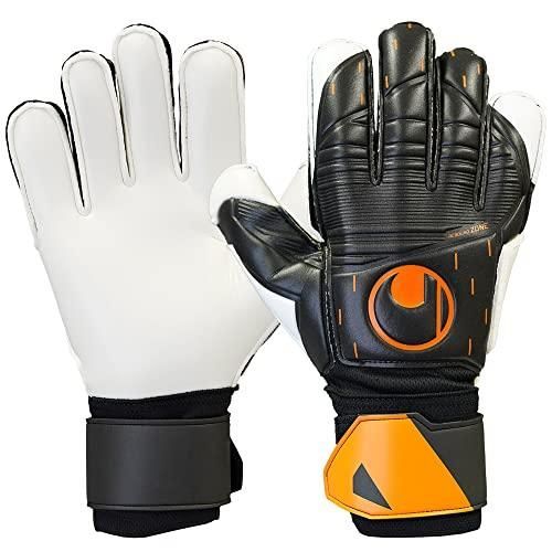 ウールシュポルト(uhlsport) 試合用 GKグローブ スピードコンタクト 1011266-01 ブラック×ホワイト×Fオレンジ 8号 スーパーソフト
