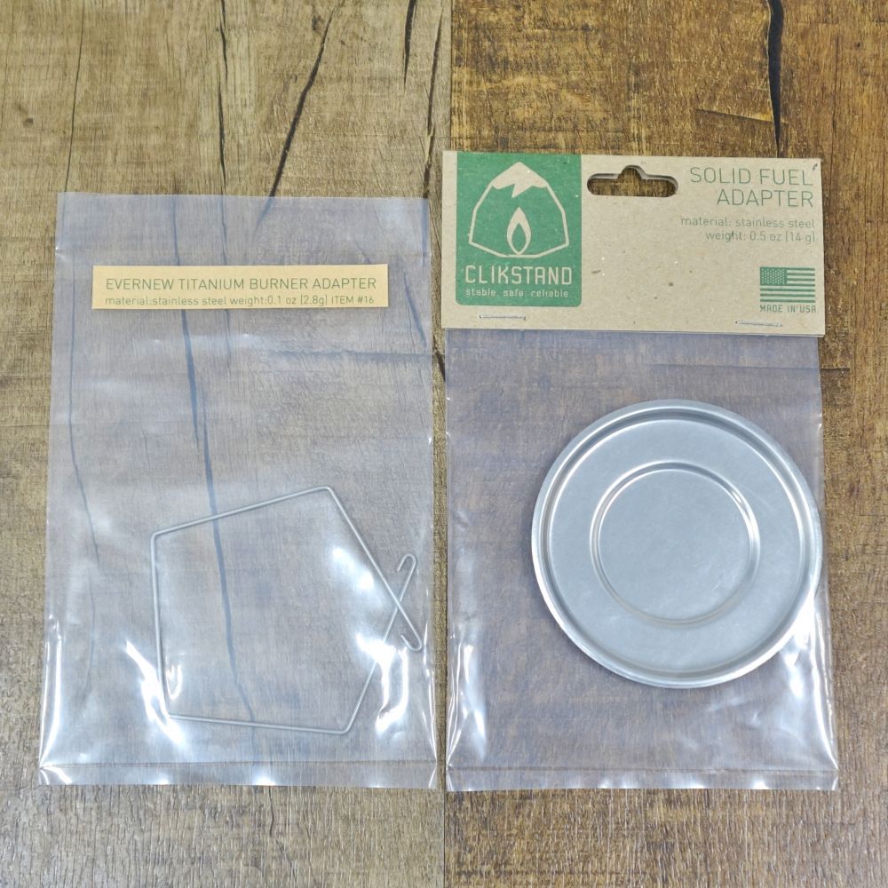 美品 クリックスタンド CLIKSTAND チタン APPALACHIAN Ti COMBO solid fuel adapter セット アルコール ストーブ用 スタンド 風防 美品 クリックスタンド CLIKSTAND チタン APPALACHIAN Ti - メルカリ