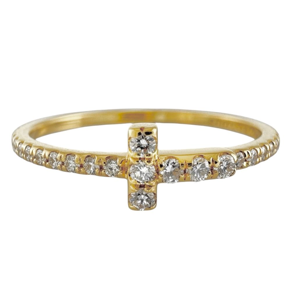 ヴァンドーム青山 ダイヤモンド 5P リング K18金 750YG イエロー