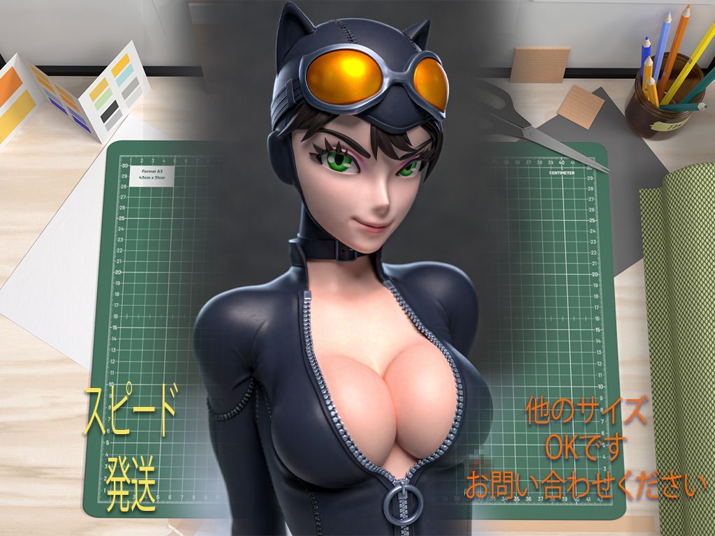 ガレージキット 1/8 Catwoman Cute 未塗装未組立**在庫は1つのみです 