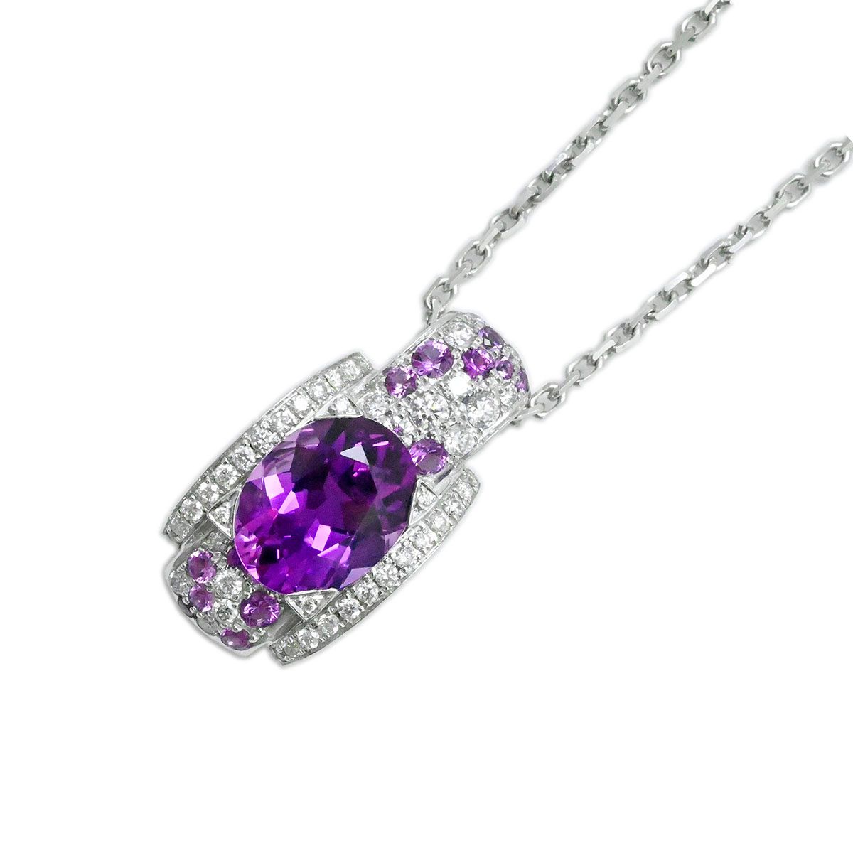 モーブッサン MAUBOUSSIN 750WG K18WG ホワイトゴールド アメジスト