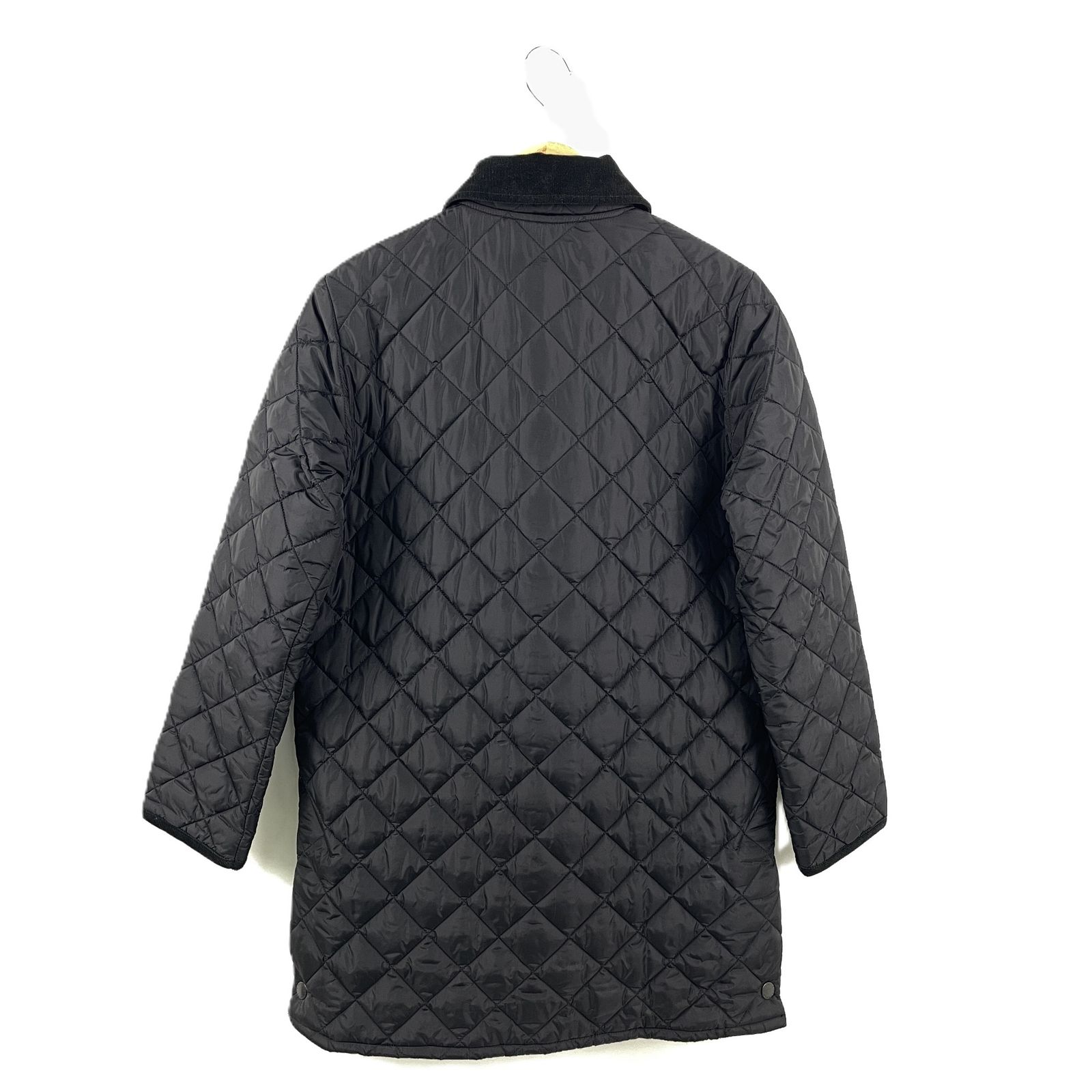 BARBOUR バブアー 1702217 キルティングコート キルティングジャケット 中綿コート サイズ38 ブラック ピンバッチ付き