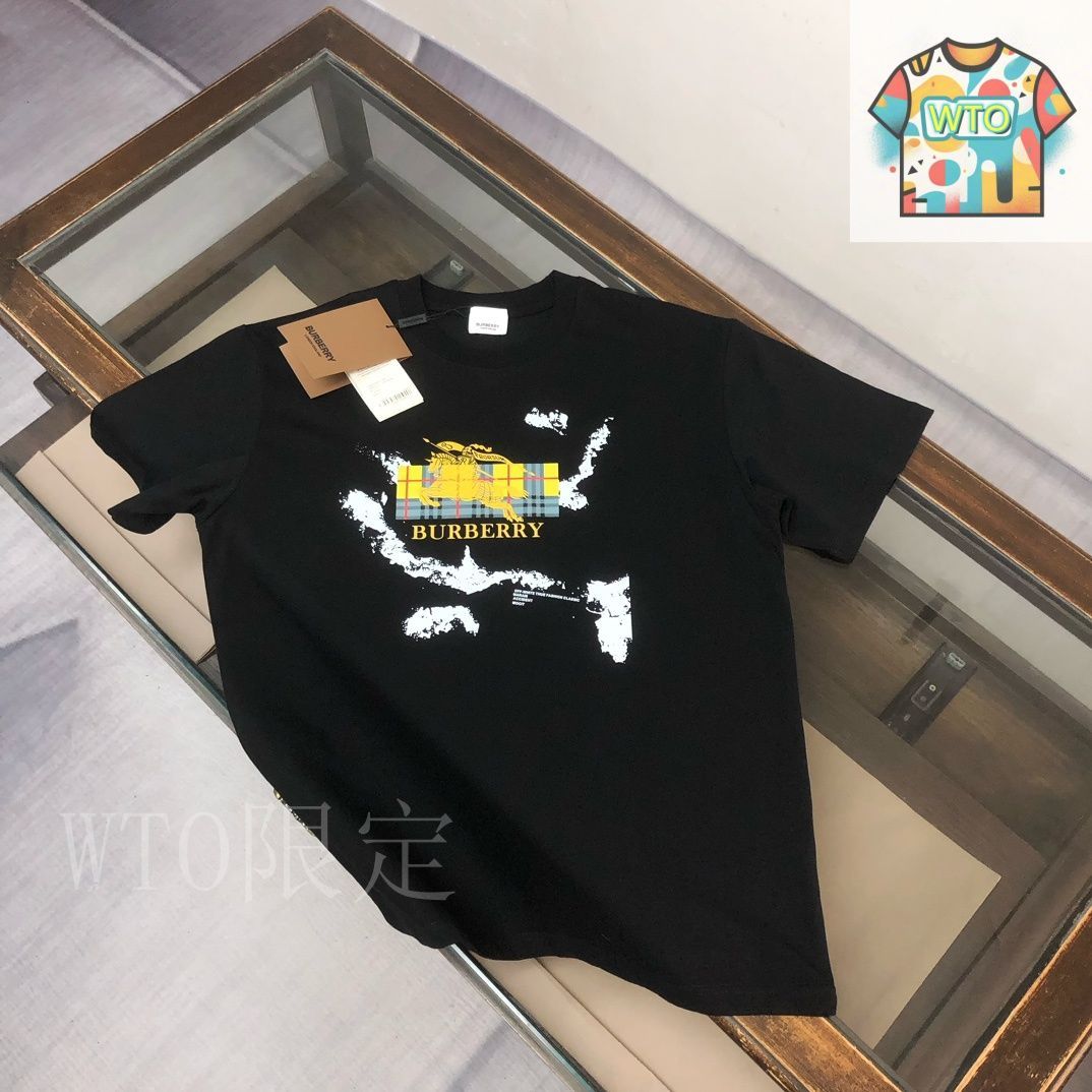 ★BURBERRY★2025SS 新作★B クレスト 半袖 Tシャツ★2色 今日特価】Burberry 2025ss ブルー戦馬プリント半袖-2 - メルカリ