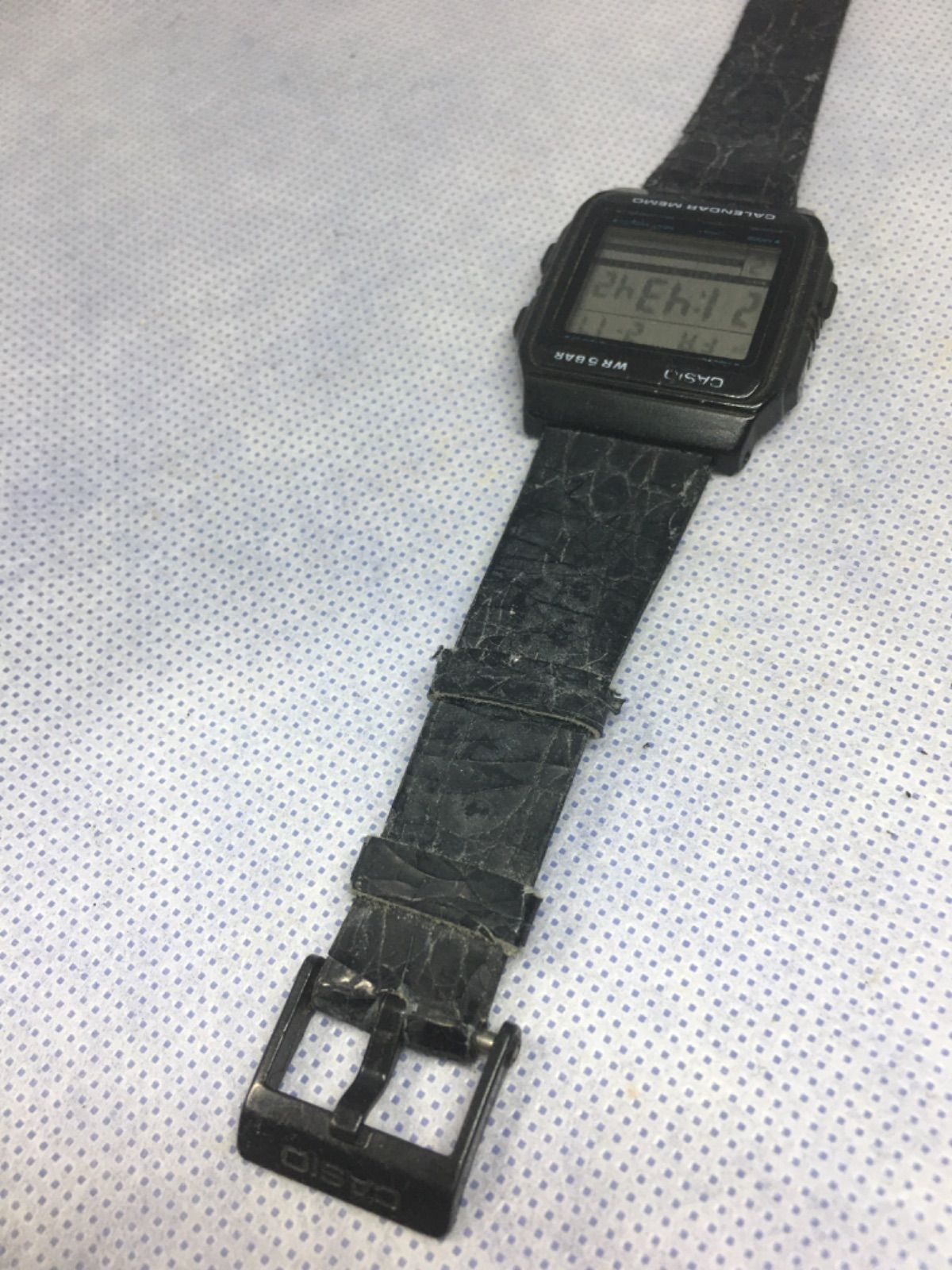 稼働 Casio CALENDAR MEMO W-49 カシオ カレンダー メモ クォーツ