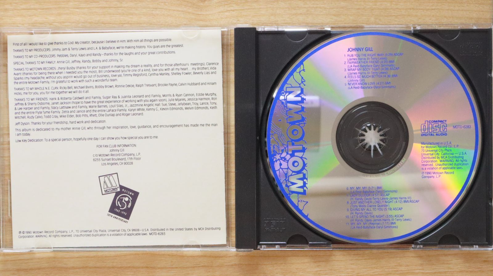 中古CD☆ジョニー・ギル/Johnny Gill□ Same 【MOTD6283/0050109628322