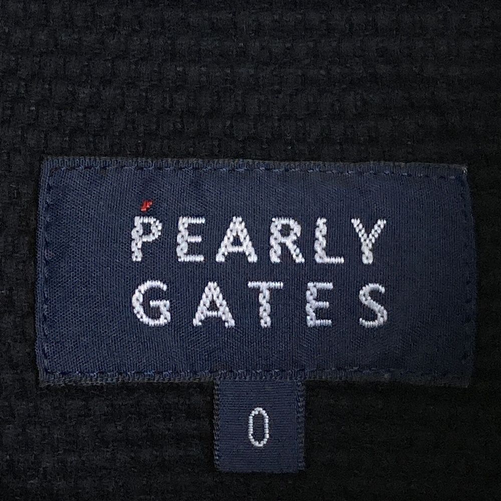 サイズ：0 PEARLY GATES パーリーゲイツ  半袖ポロシャツ  ブラック系 [240101483185] ゴルフウェア レディース ストスト サイズ：0 PEARLY GATES パーリーゲイツ 半袖ポロシャツ