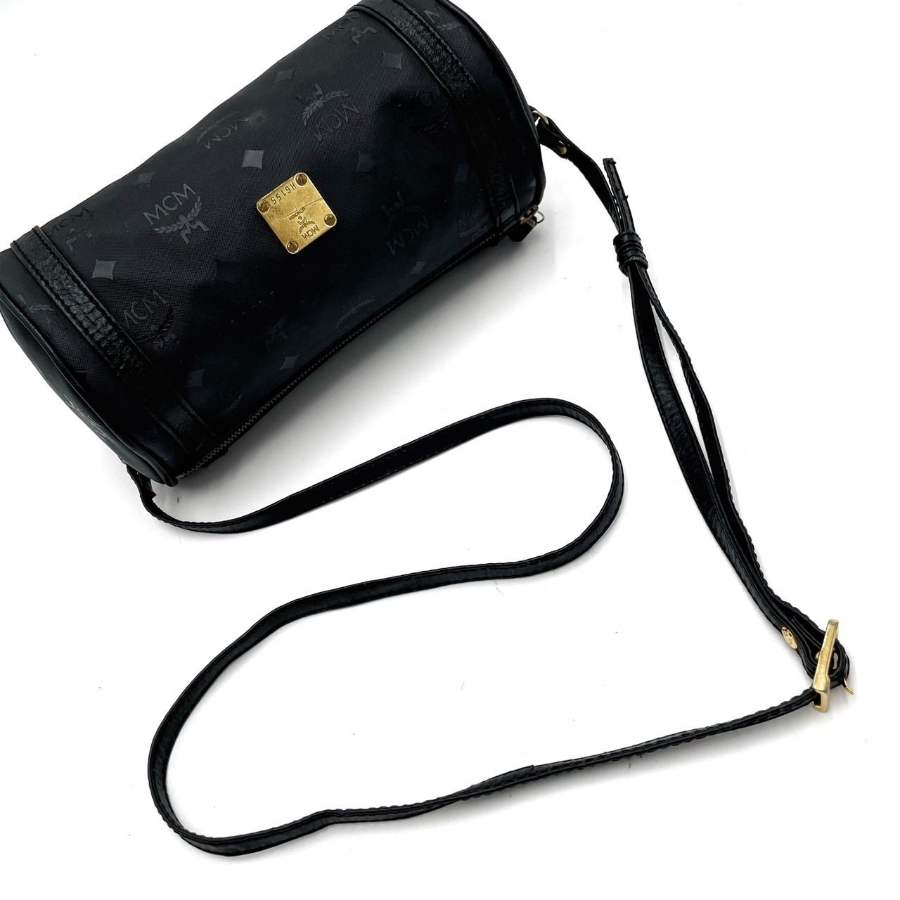 MCM トート バッグ ヴィセトス 肩掛け ブラック 総柄 金具 ゴールド ✨良品✨ MCM エムシーエム ショルダーバッグ トートバッグ