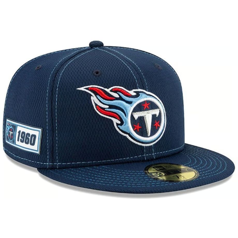 NFL 限定100周年記念 NEWERA ニューエラ TITANS テネシー タイタンズ 紺 59Fifty キャップ