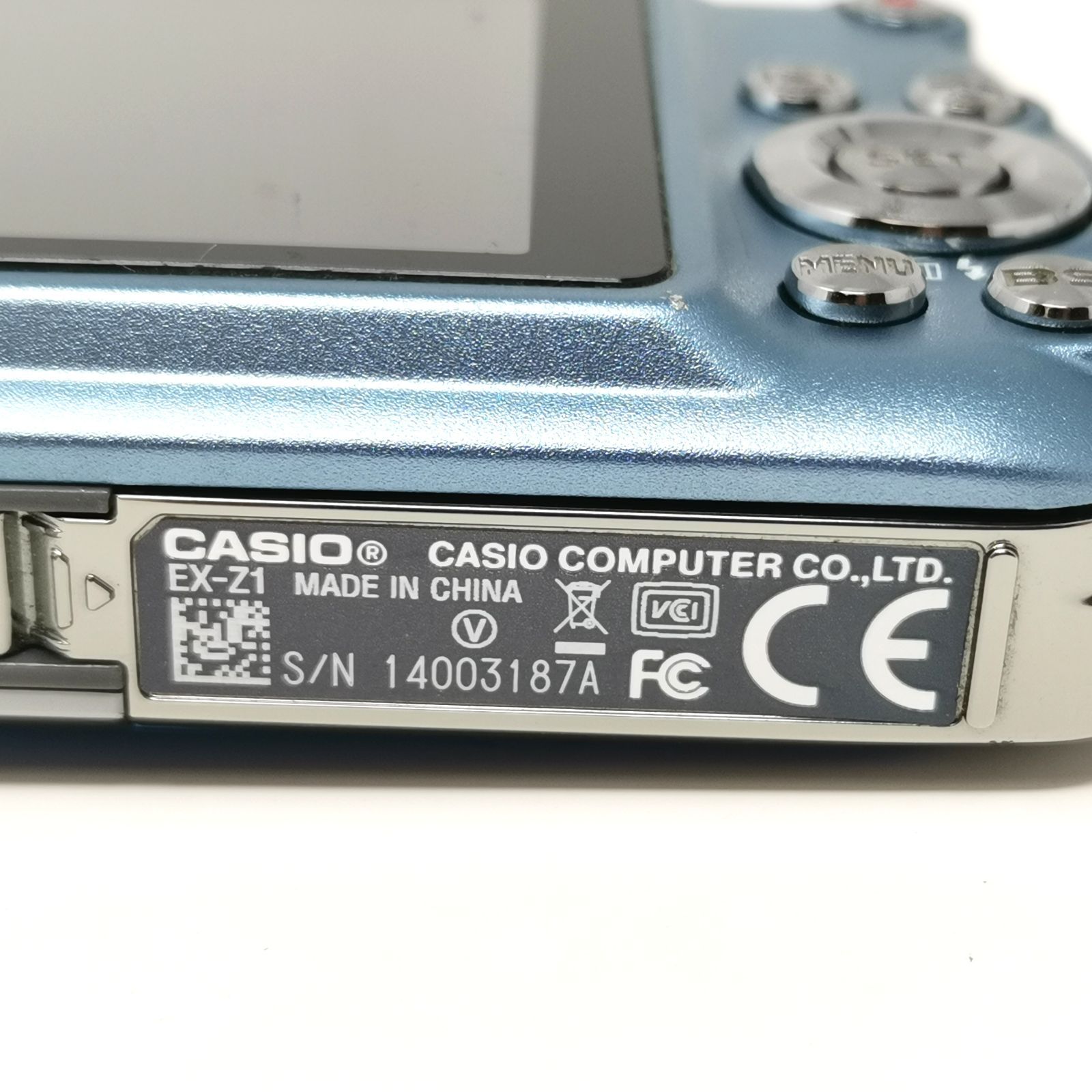 カシオ EXILIM EX-Z1 ブルー 青 デジカメ コンデジ バッテリーと充電器