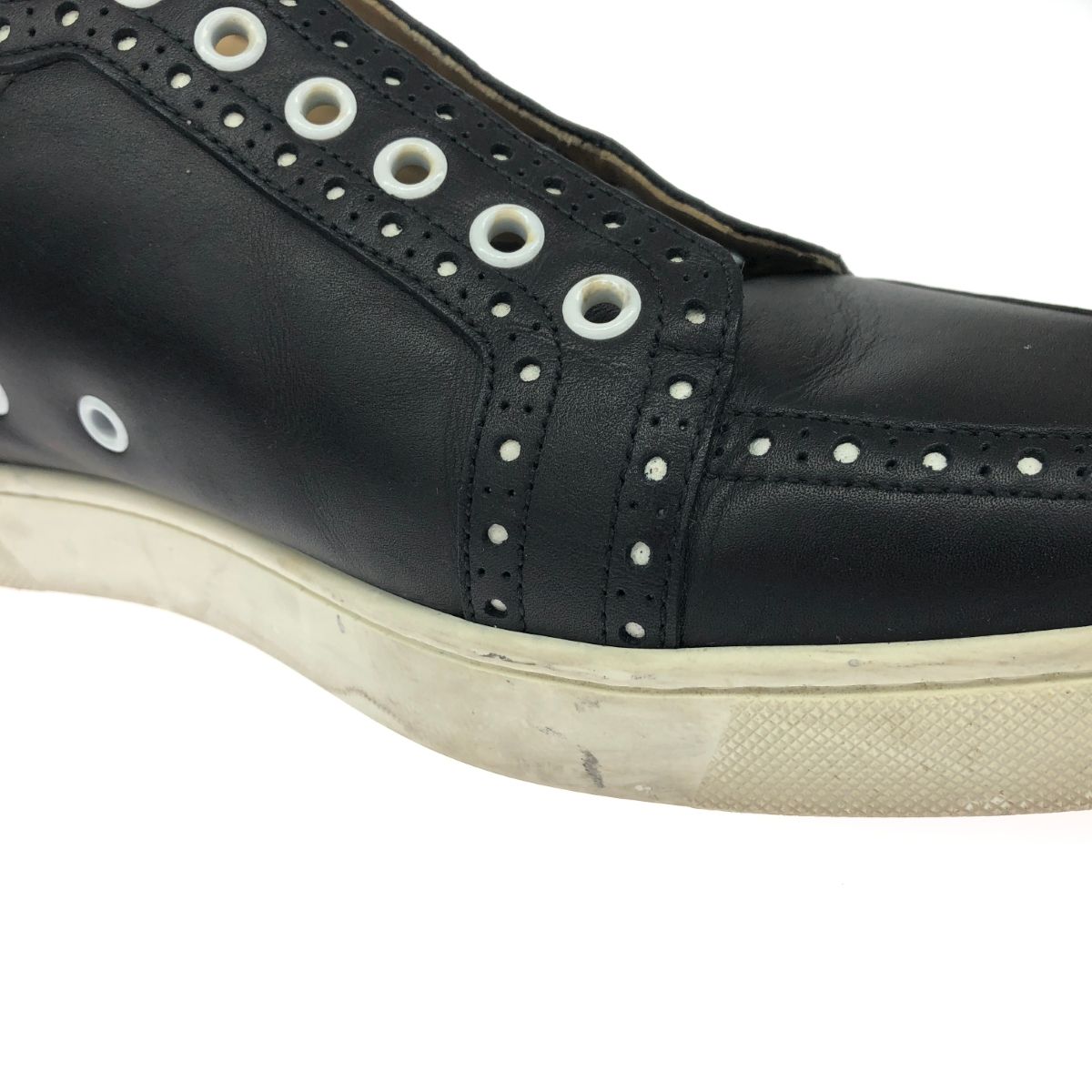 Christian Louboutin クリスチャンルブタン 表記サイズ:43  スニーカー  ブラック  レザー メンズ　240001143679 Christian Louboutin クリスチャンルブタン 表記サイズ:43 スニーカー