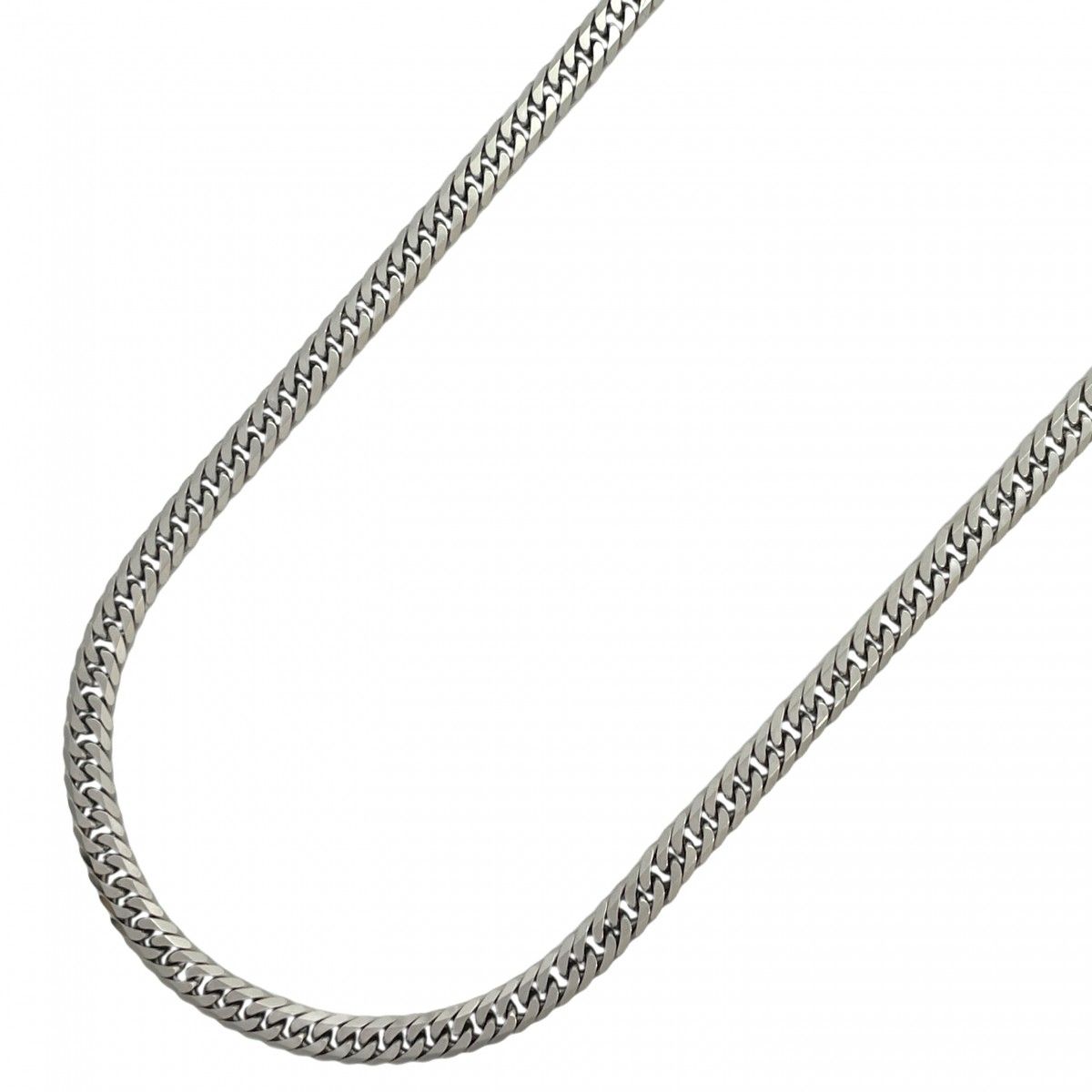 5khe021】喜平 ネックレス Pt850 プラチナ 6面 ダブル 49.9cm 20.2g  