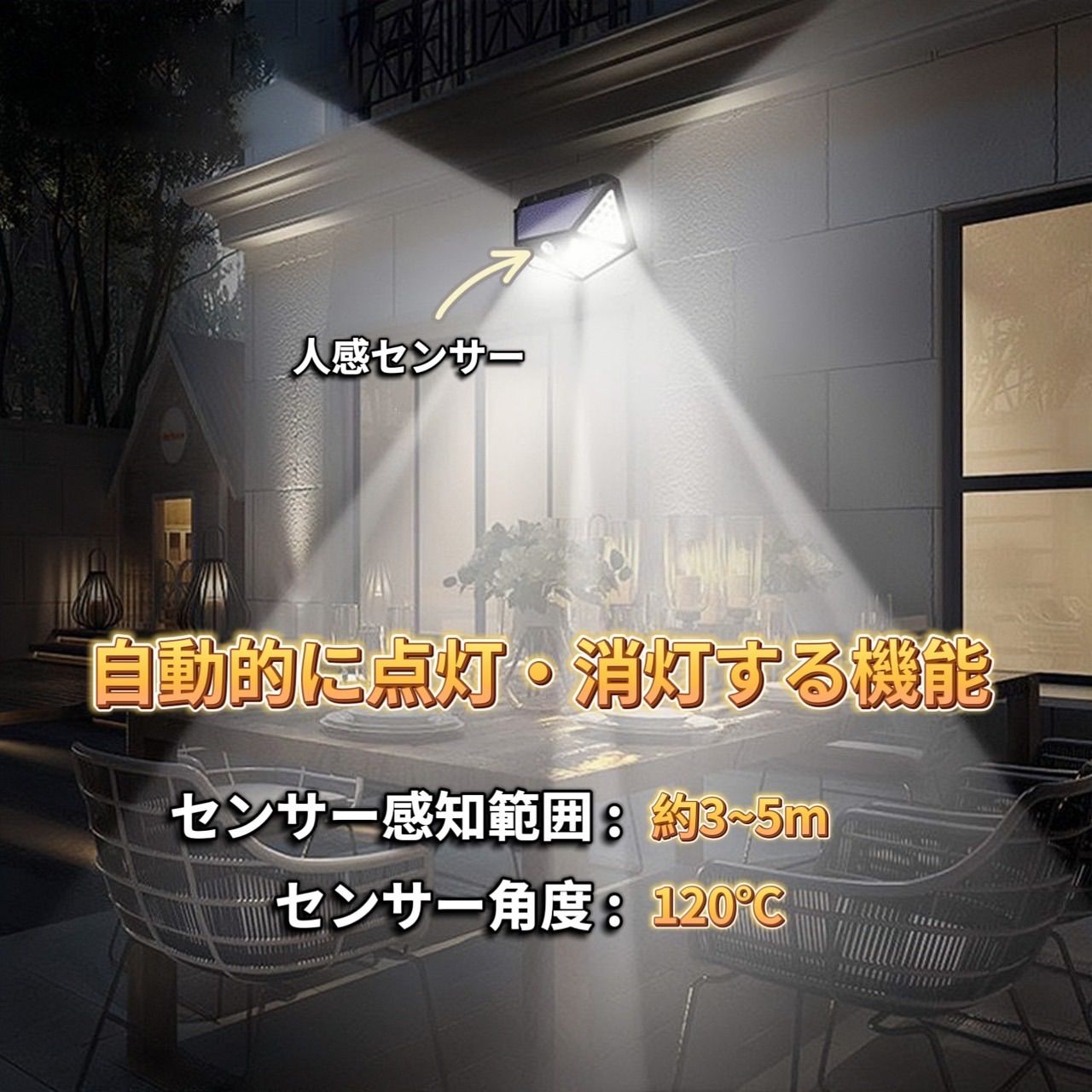 ソーラーライト 屋外 防水 明るい 人感センサー センサーライト ソーラーライト 屋外 防水 明るい 人感センサー センサーライト