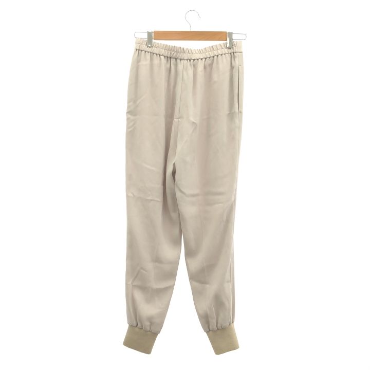 ebure ウールワイドパンツ ホワイト エクリュ スラックス ebure  