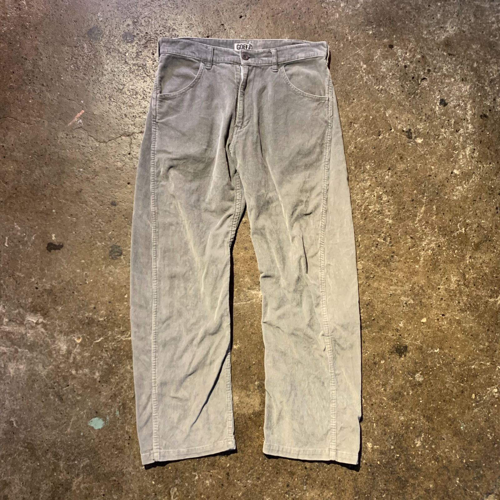 GOOD ENOUGH 00s コーデュロイパンツ グレー M グッドイナフ