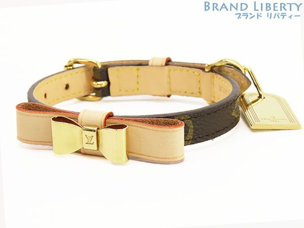 ルイヴィトン LOUIS VUITTON モノグラム コリエ バクスターXS ドッグ 小型犬用首輪 ペット用 ドッグ用 犬用 首輪 ダークブラウン M 58073
