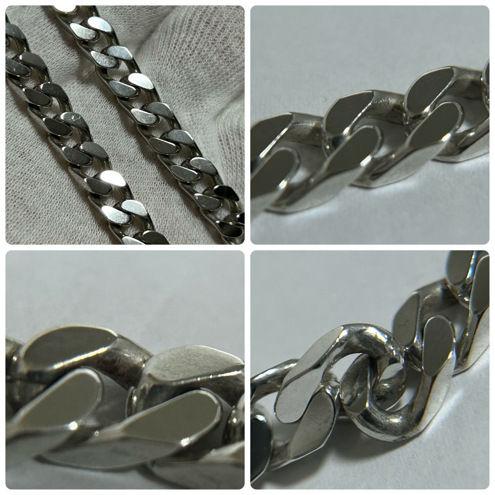 編集中です！様 グッチ 喜平 ネックレス Sterling Silver 925 Flat 