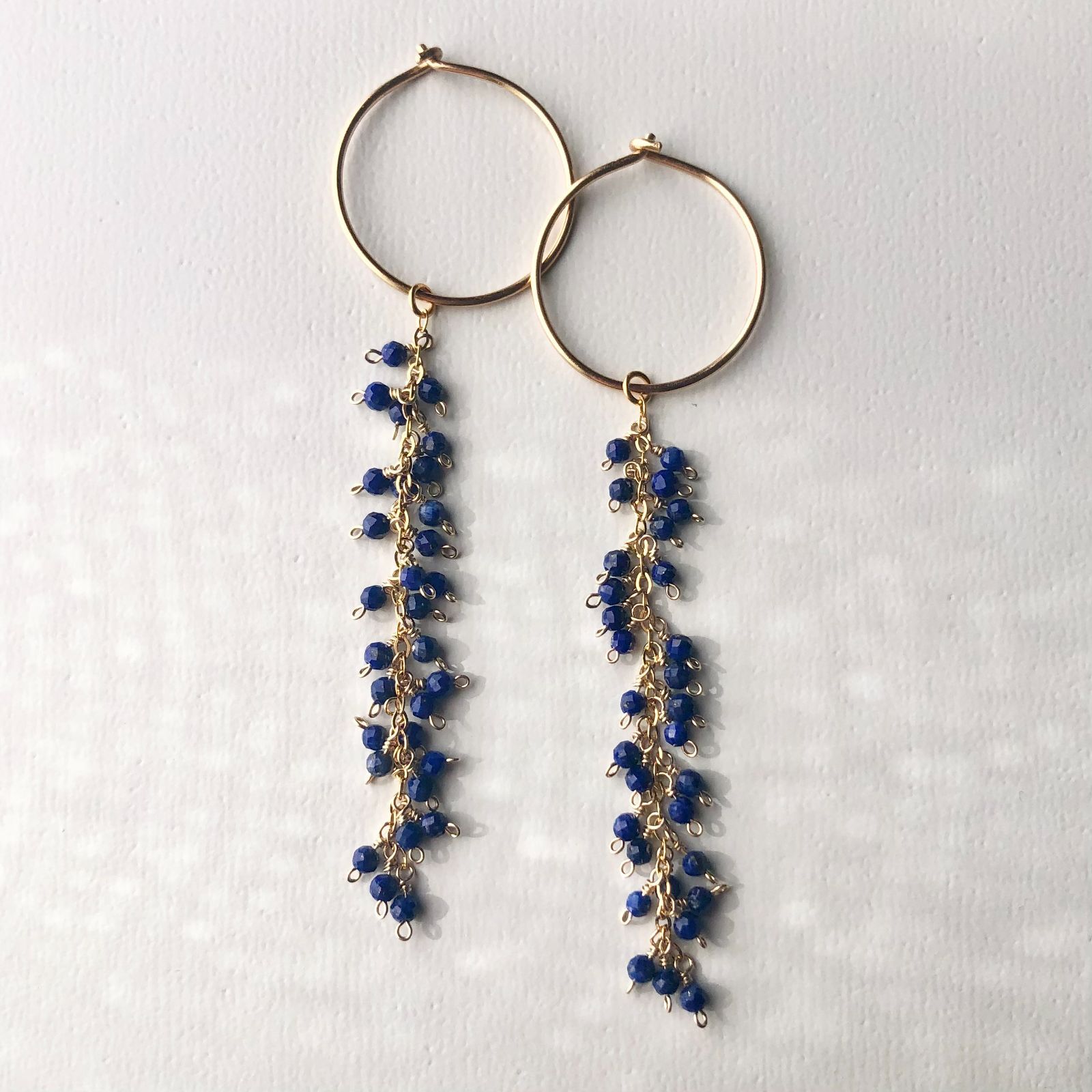 Kayaページ】14Kgf❩ ロングチャロアイトのピアスチャーム Kaya様専用ページ】14Kgf❩ ロングチャロアイトのピアスチャーム