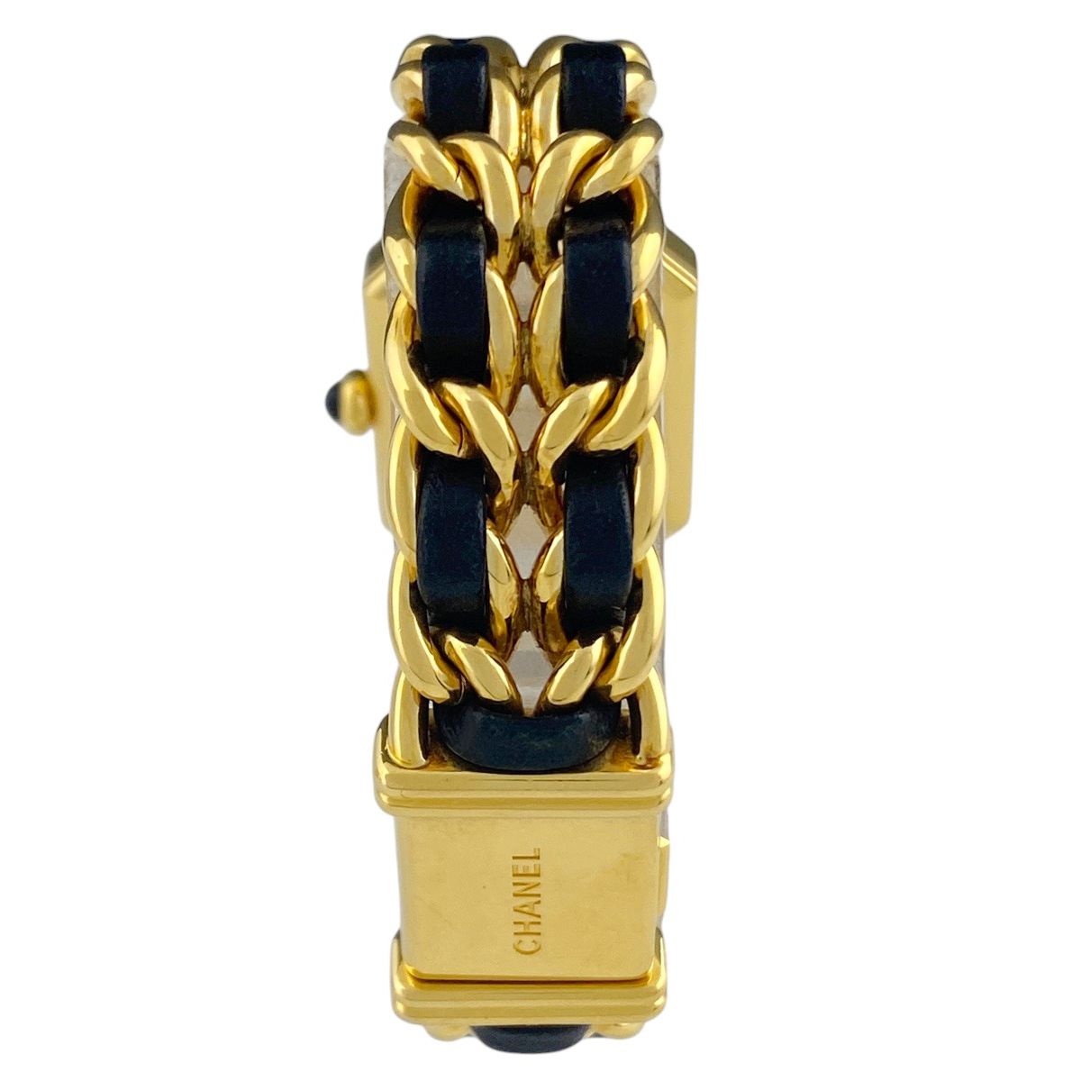 シャネル CHANEL プルミエール Sサイズ H0001 腕時計 SS レザー