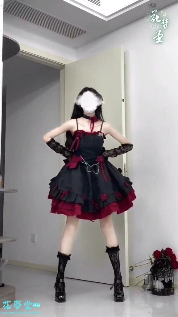 25年 ワンピースロリータセット 仮装 オリジナル jsk ロリータ ドレス かわいい 撮影会 舞台 イベント 原野空間-276