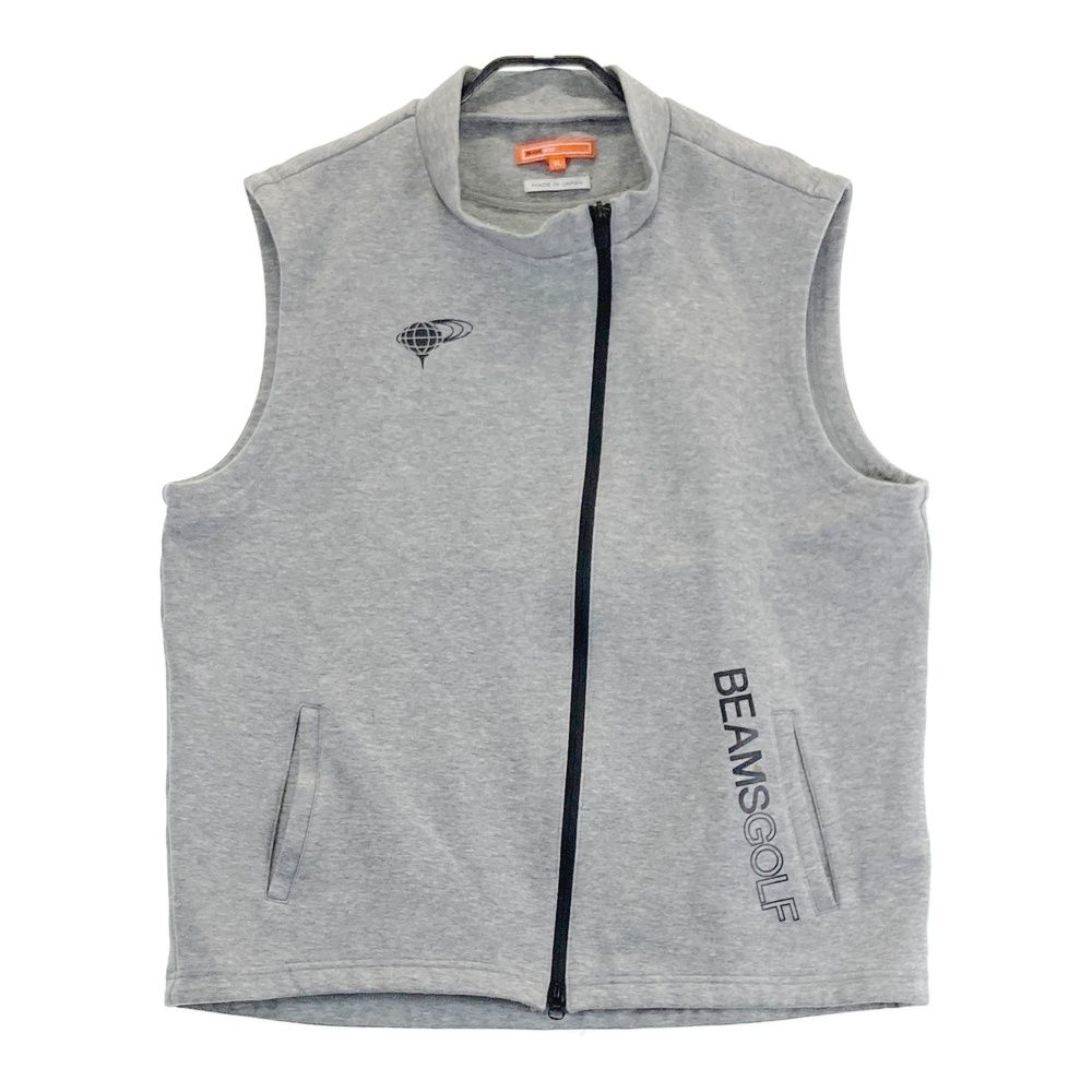 BEAMS GOLF グレー ジップアップベスト M サイズ:XL BEAMS GOLF ビームスゴルフ スウェット ジップベスト