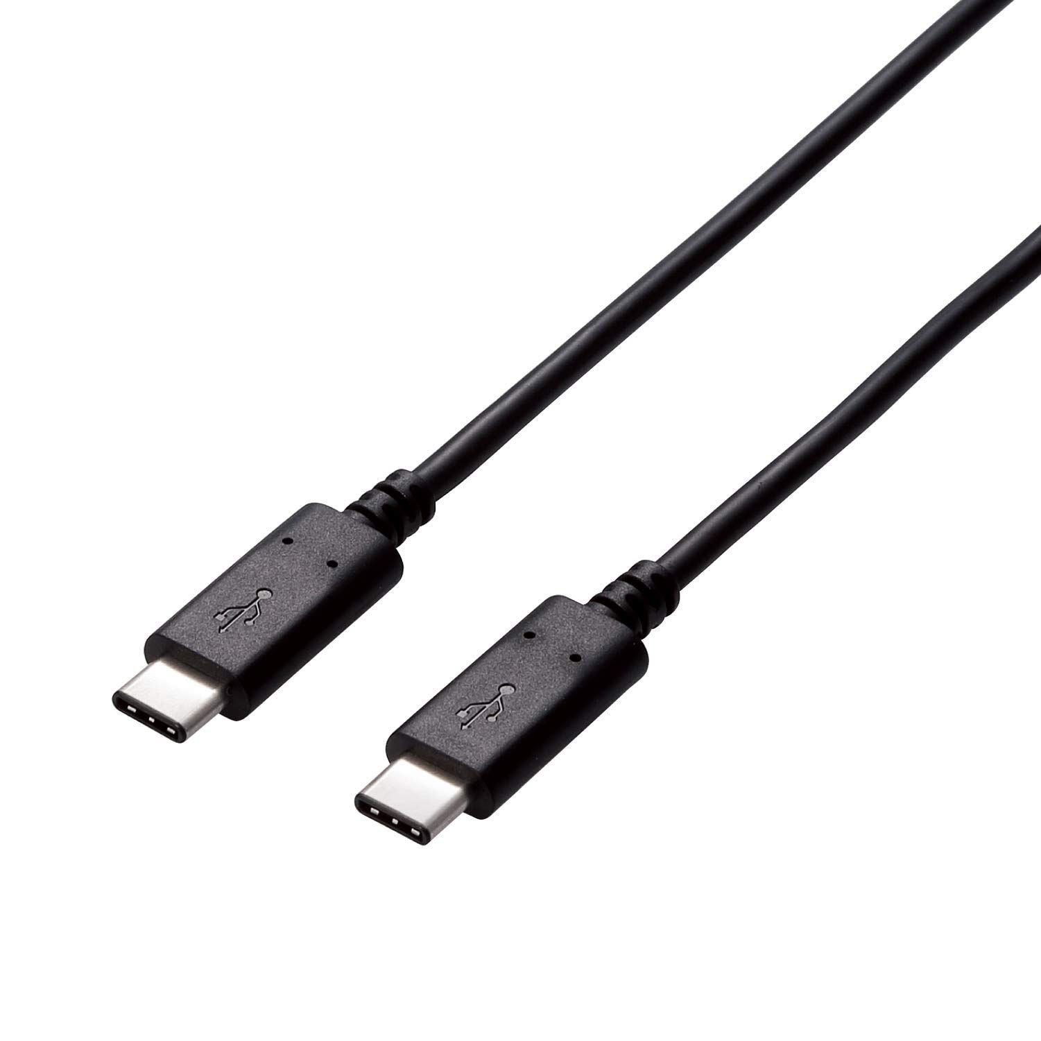 新品 エレコム USBケーブル 充電・データ転送用 TypeCu0026TypeC USB2.0 USB Power Delivery・iPhone15対応 最大100W(20V/5A)を送電可能 ブラック 4m U2C-CC5P40NBK