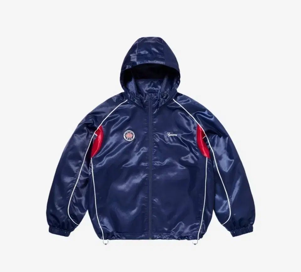 XL シュプリーム サテン フード トラック ジャケット ネイビー