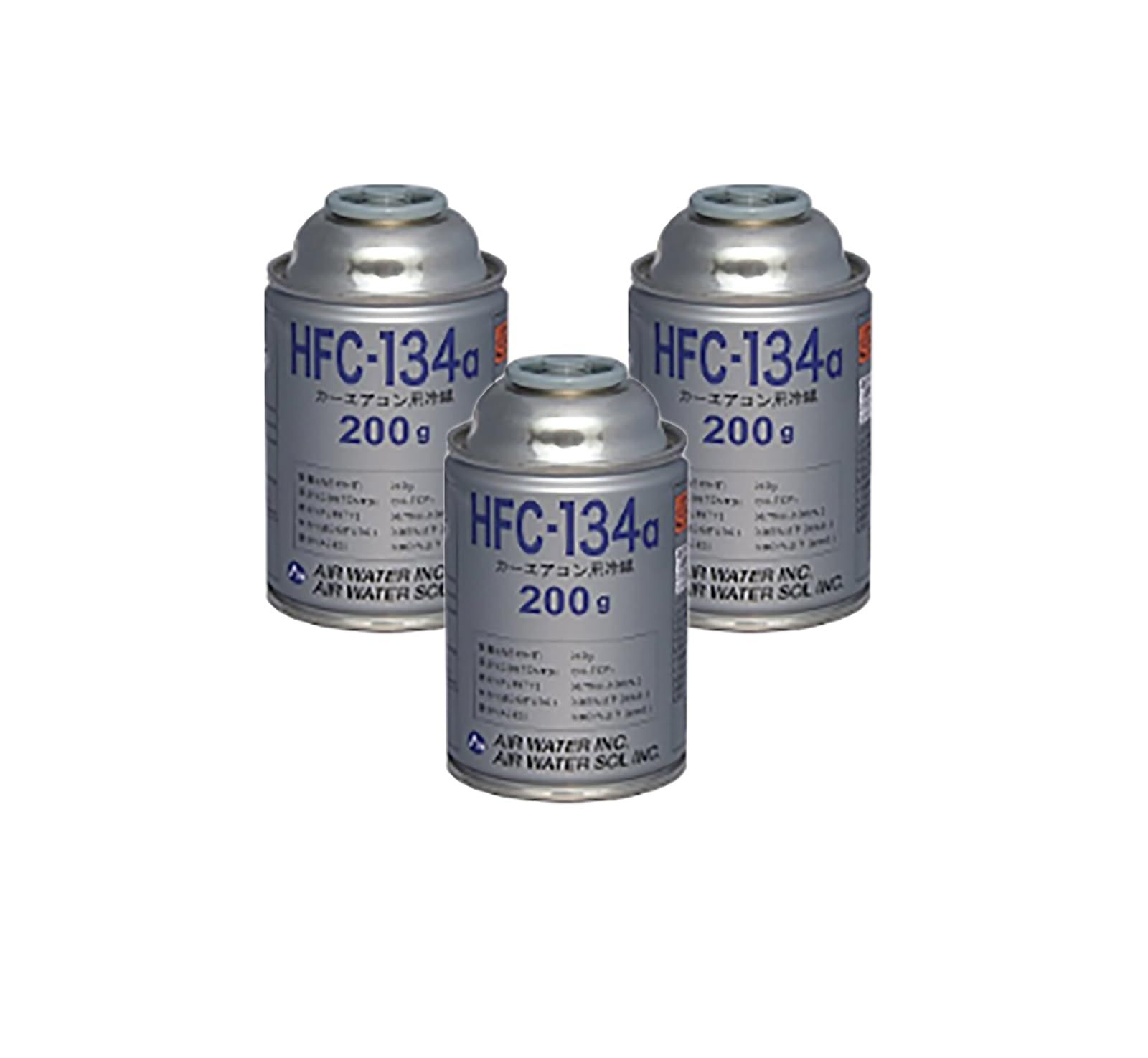 エア・ウォーター カーエアコン用冷媒（200ｇ）3缶セット HFC-134a 