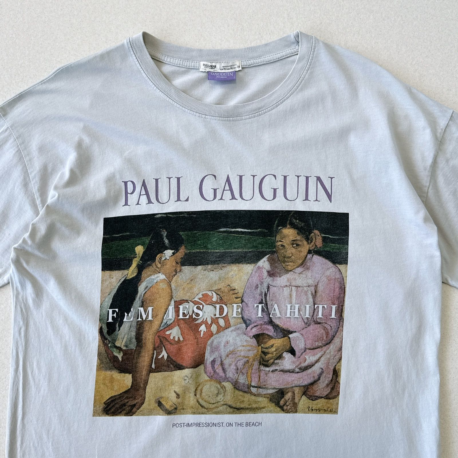 【ヴィンテージ】アートTシャツ　ポールゴーギャン　artタヒチ レディース] 1990s ポール ゴーギャン タヒチの女たち 絵画