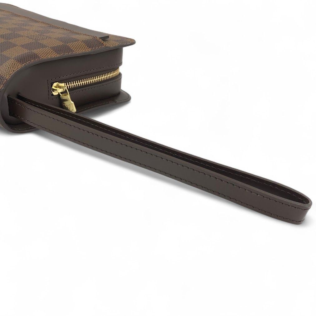 ［鑑定済］ルイヴィトン　サンルイ　N51993 セカンドバッグ LOUIS VUITTON ルイ ヴィトン ダミエ サンルイ N51993 エベヌ セカンド