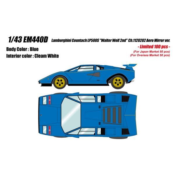 新品 EIDOLON 1/43 ランボルギーニ カウンタック LP500S “ウォルター