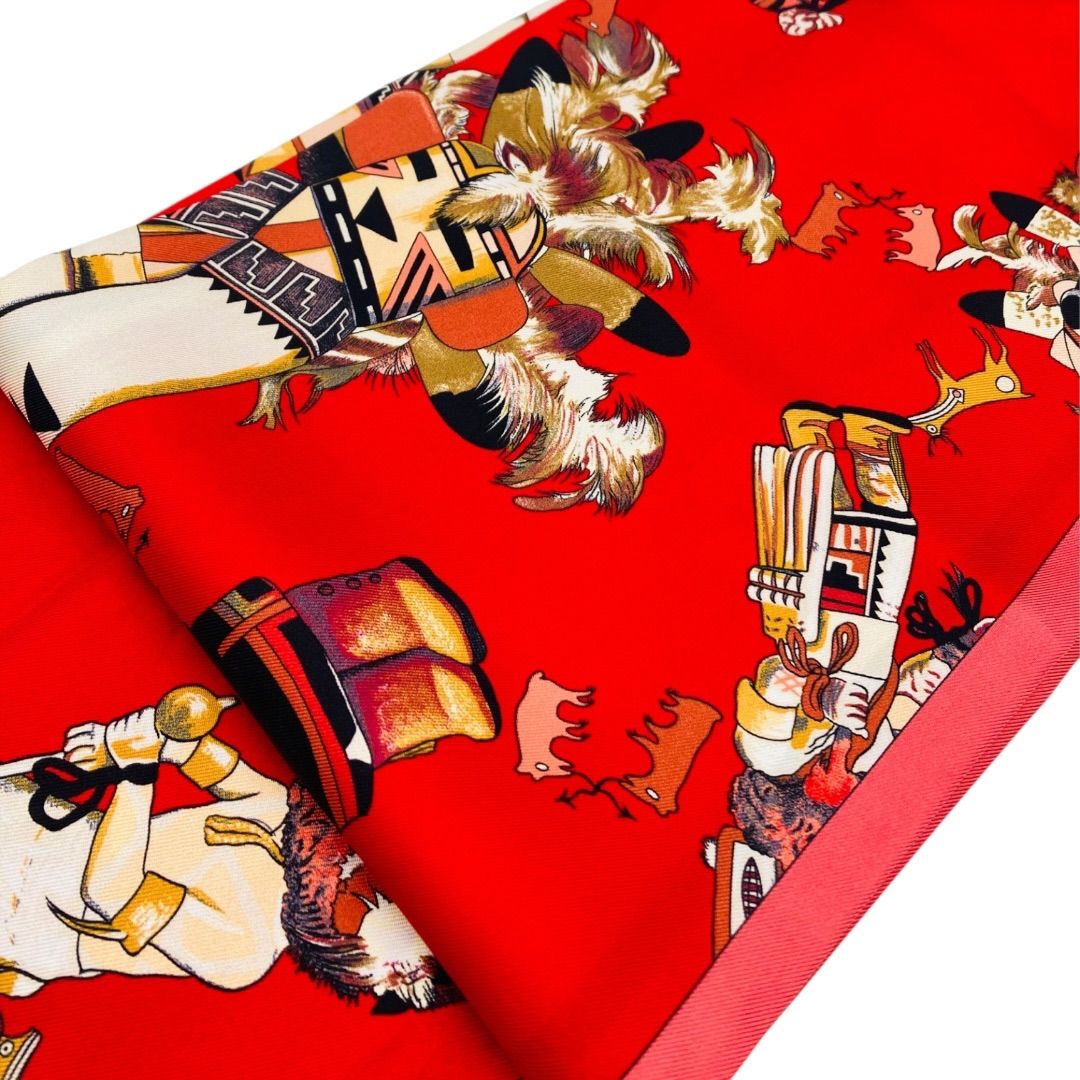 エルメス HERMES Kachinas カチナ マキシツイリー スカーフ