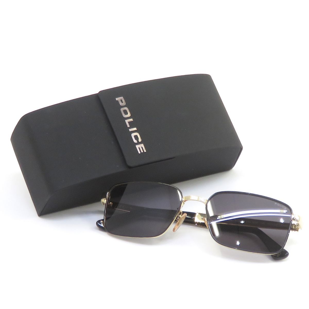 POLICE ポリス ORIGINS 28 SPLA54 COL.301P 偏光 サングラス ※中古美品